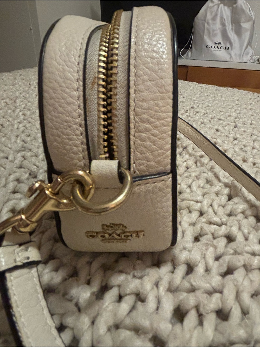 Coach Peanuts Woodstock Mini Serena leather Crossbody Happy Camper Handbag - Picture 8 of 13